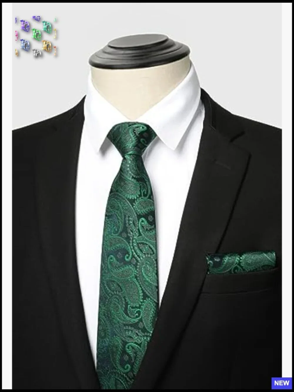 Microfiber Tie Set Formal Business Elegant Wedding Pocket Square Collection